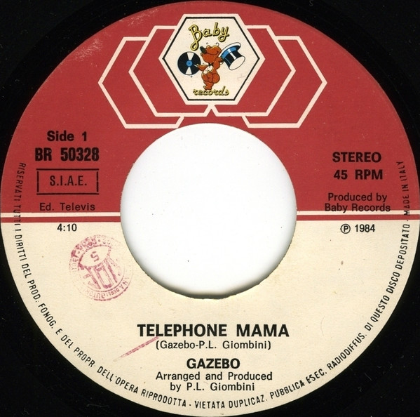Gazebo - Telephone Mama | Baby Records (BR 50328) - 3 Gazebo - Telephone Mama | Baby Records (BR 50328) - 3