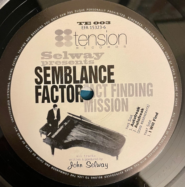 Semblance Factor - Fact Finding Mission | Tension Records (TE 003)