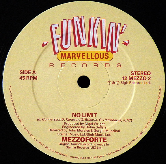 Mezzoforte - No Limit | Funkin' Marvellous Records (12 mezzo 2) - 3