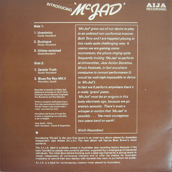 McJAD - Introducing 'McJAD' | AIJA Recording (001)
