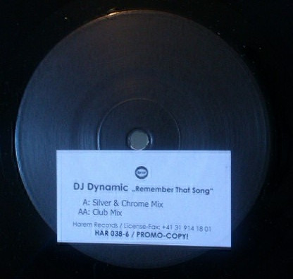 DJ Dynamic - Remember That Song | Harem Records (HAR 038-6) - main