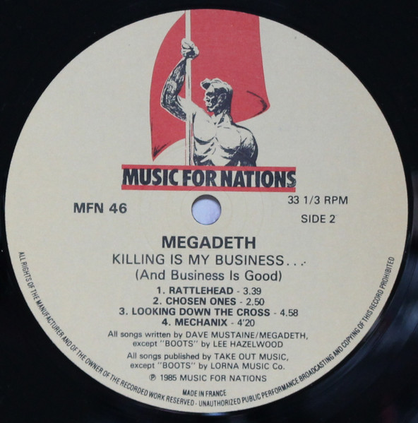 Megadeth - Killing Is My Business... And Business Is Good! | Music For Nations (MFN 46) - 4