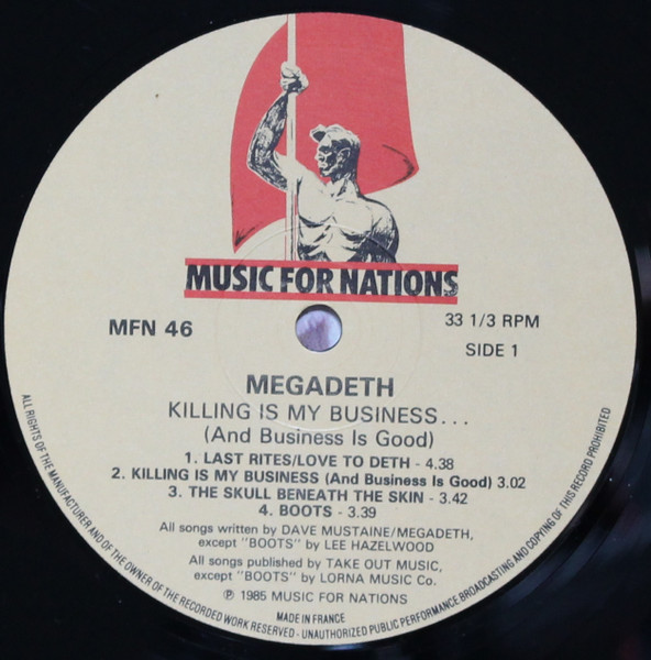 Megadeth - Killing Is My Business... And Business Is Good! | Music For Nations (MFN 46) - 3