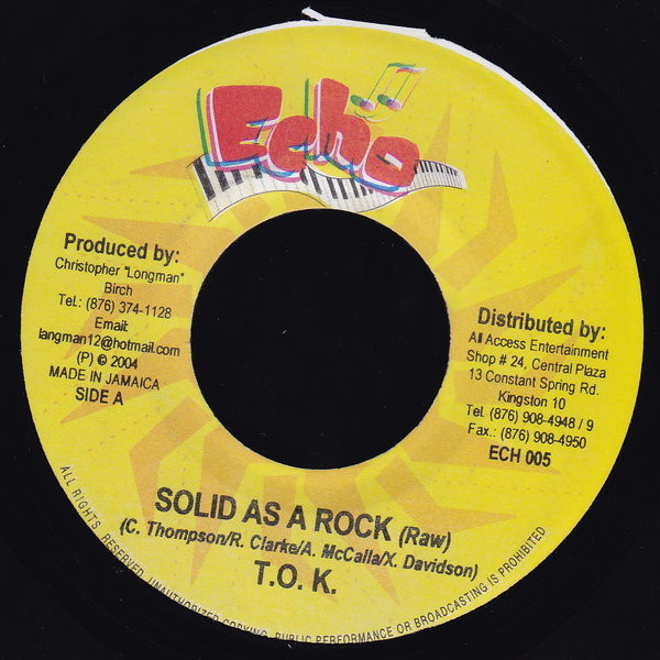 T.O.K. - Solid As A Rock | Echo (ECH 005) T.O.K. - Solid As A Rock | Echo (ECH 005)