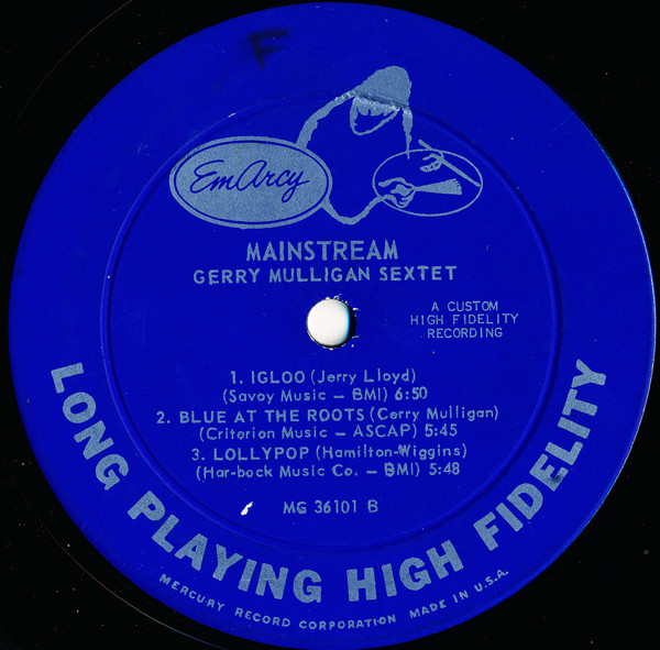 Gerry Mulligan And His Sextet - Mainstream Of Jazz | EmArcy (MG 36101) - 4
