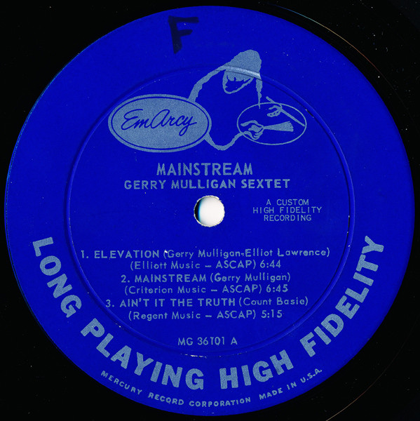 Gerry Mulligan And His Sextet - Mainstream Of Jazz | EmArcy (MG 36101) - 3