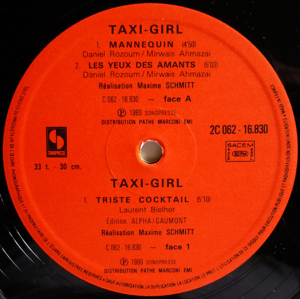 Taxi-Girl - Mannequin | Sonopresse (2C 062 16830) - 3 Taxi-Girl - Mannequin | Sonopresse (2C 062 16830) - 3