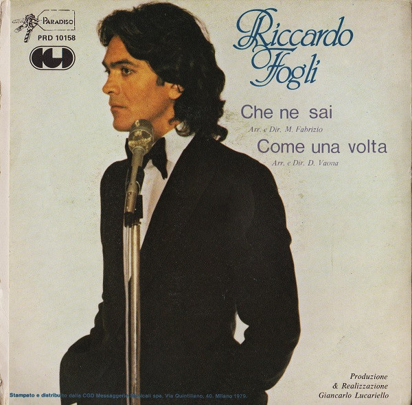Riccardo Fogli - Che Ne Sai | Paradiso (PRD 10158) - 2