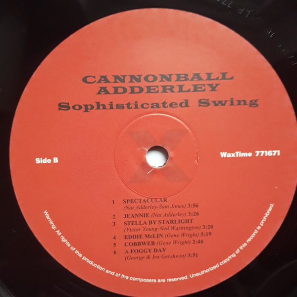Cannonball Adderley - Sophisticated Swing | WaxTime (771671) - 2