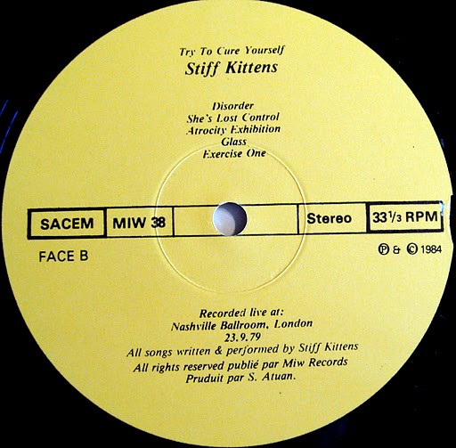Stiff Kittens - Try To Cure Yourself | MIW Records (MIW 38) - 4