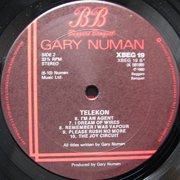 Gary Numan - Telekon | Beggars Banquet (XBEG 19) - 4