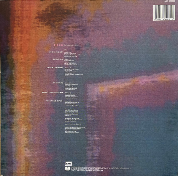 Pet Shop Boys - Disco | EMI (MID 166078) - 2