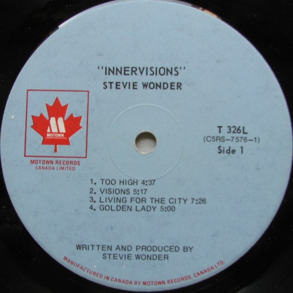 Stevie Wonder - Innervisions | Motown (T 326L) - 4