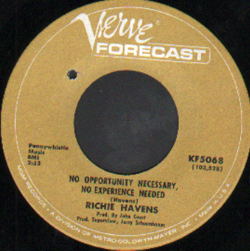 Richie Havens - No Opportunity Necessary, No Experience Needed | Verve Forecast (KF5068)