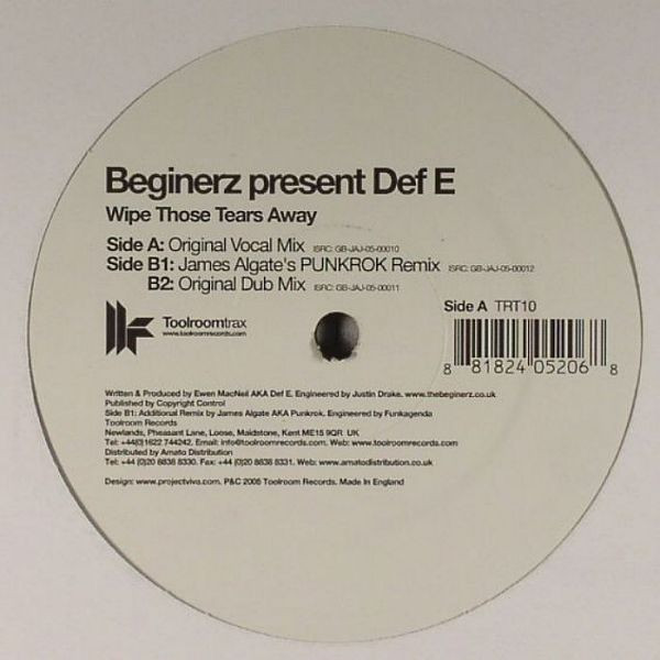 Beginerz* Pres Def E - Wipe Those Tears Away | Toolroom Trax (TRT10)