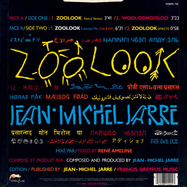 Jean-Michel Jarre - Zoolook | Polydor (POSPX 718) - 2