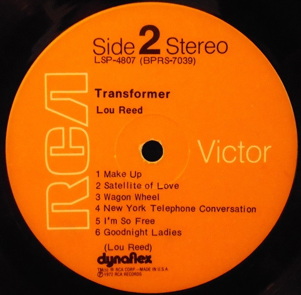 Lou Reed - Transformer | RCA Victor (LSP-4807) - 2