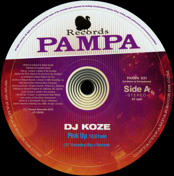 DJ Koze - Pick Up | Pampa Records (PAMPA 031)