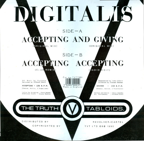 Digitalis - Accepting And Giving | The Truth V Tabloids (TVTT001) - 2 Digitalis - Accepting And Giving | The Truth V Tabloids (TVTT001) - 2