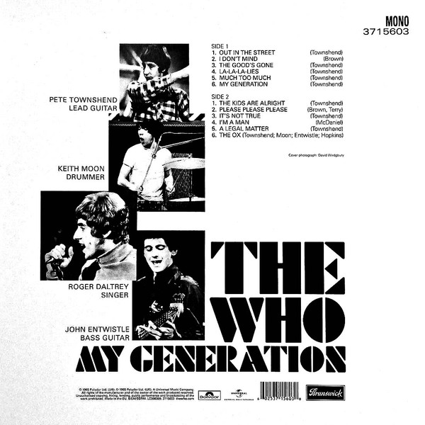 The Who - My Generation | Brunswick (3715603) - 2