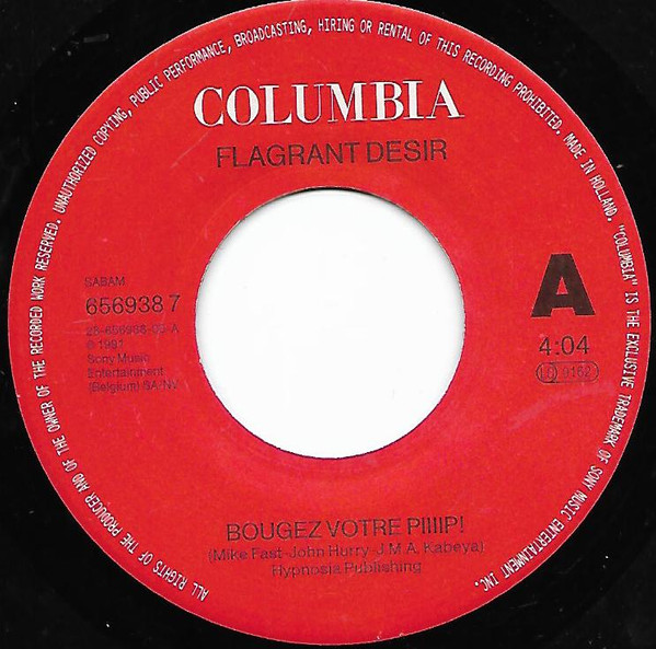 Flagrant Desir - Bougez Votre Piiiip! | Columbia (656938 7) - 3