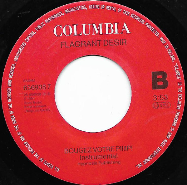 Flagrant Desir - Bougez Votre Piiiip! | Columbia (656938 7) - 4