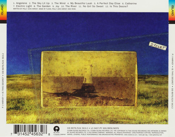PJ Harvey - Is This Desire? | Island Records (CID 8076) - 2 PJ Harvey - Is This Desire? | Island Records (CID 8076) - 2