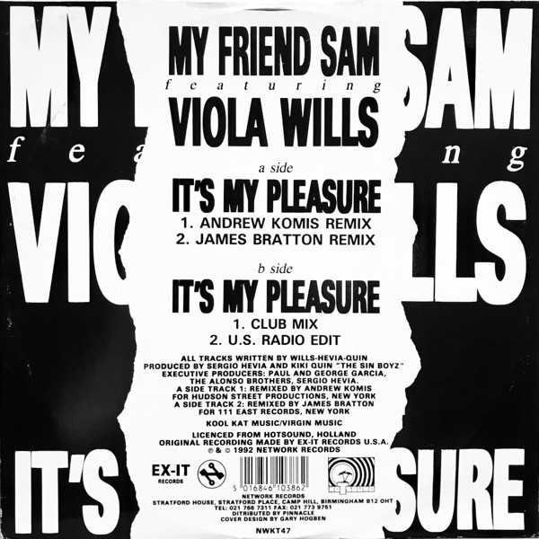My Friend Sam Feat. Viola Wills - It's My Pleasure | Network Records (NWKT 47) - 2