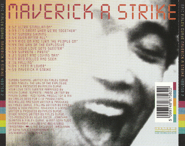 Finley Quaye - Maverick A Strike | Epic (488758 2) - 3 Finley Quaye - Maverick A Strike | Epic (488758 2) - 3