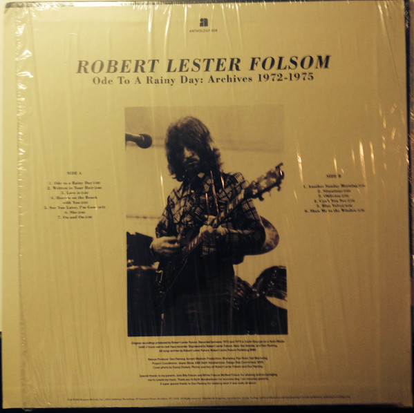 Robert Lester Folsom - Ode To A Rainy Day: Archives 1972-1975 | Anthology Recordings (ARC008) - 2 Robert Lester Folsom - Ode To A Rainy Day: Archives 1972-1975 | Anthology Recordings (ARC008) - 2