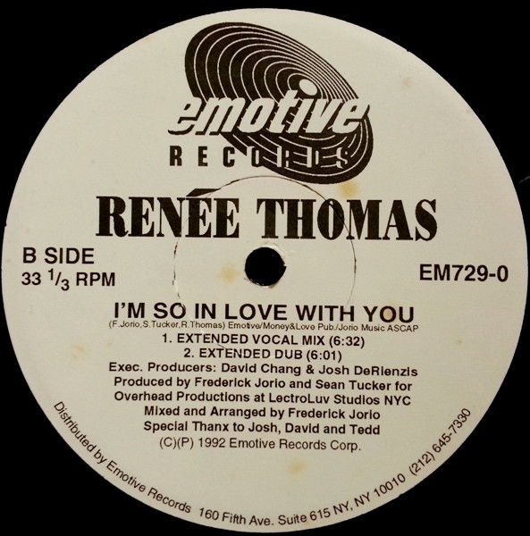 Renee Thomas - I'm So In Love With You | Emotive Records (EM729-0) - 2