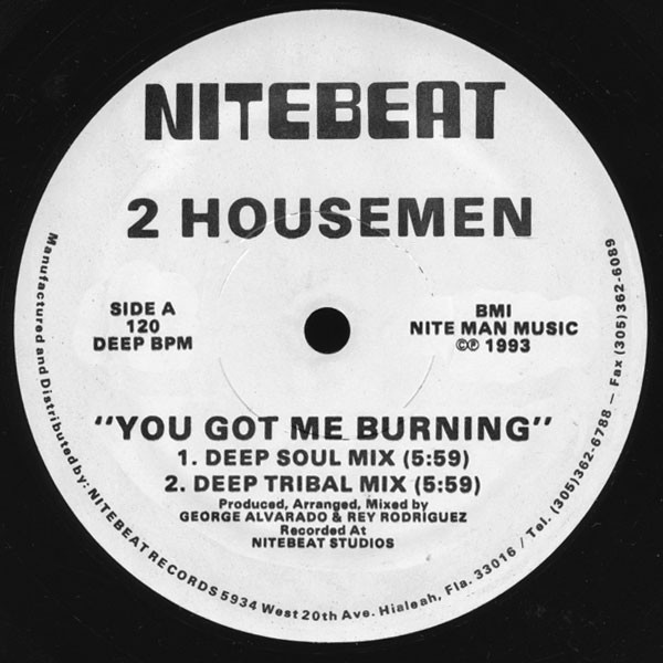 2 Housemen - You Got Me Burning | Nitebeat (MD 008) - main