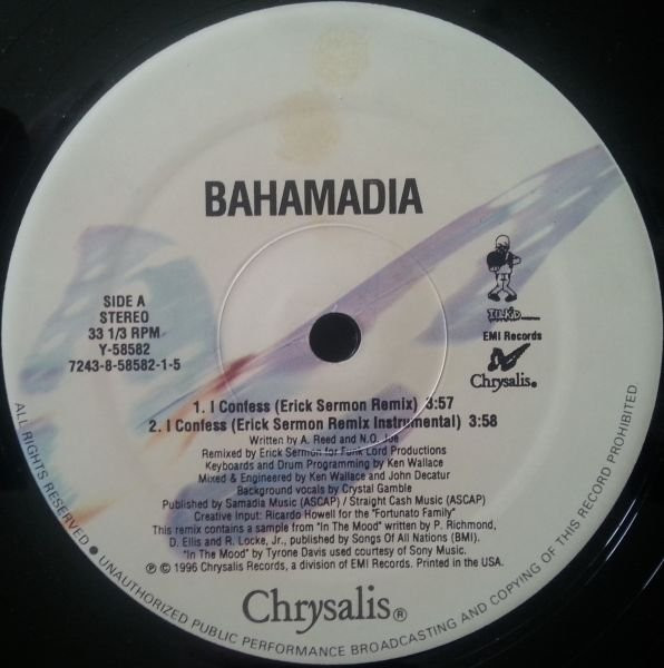 Bahamadia - I Confess (Remix) | Chrysalis (Y-58582) - main