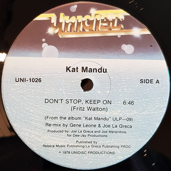 Kat Mandu - Don't Stop, Keep On | Unidisc (UNI-1026)