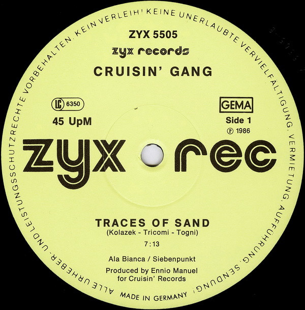 Cruisin' Gang - Traces Of Sand / Be My Life | ZYX Records (ZYX 5505) - 3 Cruisin' Gang - Traces Of Sand / Be My Life | ZYX Records (ZYX 5505) - 3