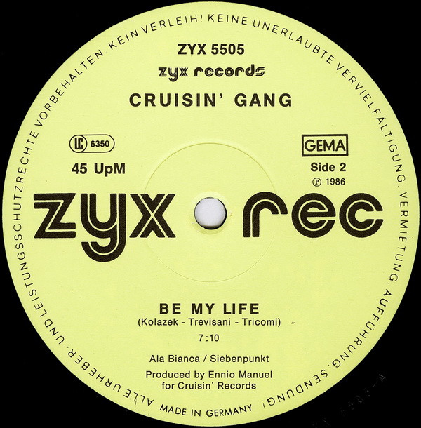 Cruisin' Gang - Traces Of Sand / Be My Life | ZYX Records (ZYX 5505) - 4 Cruisin' Gang - Traces Of Sand / Be My Life | ZYX Records (ZYX 5505) - 4