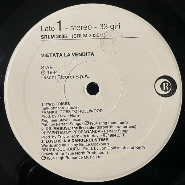 Various - Untitled | Ricordi (SRLM 2035) - 3 Various - Untitled | Ricordi (SRLM 2035) - 3