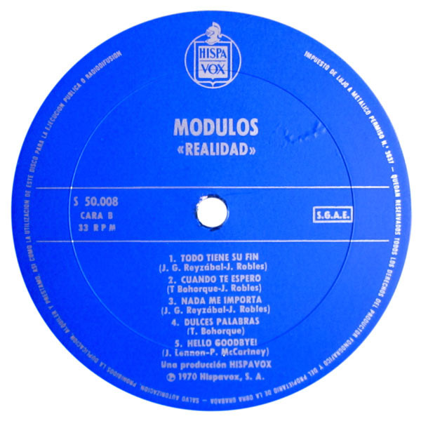 Modulos - Realidad | Hispavox (S 50.008) - 4