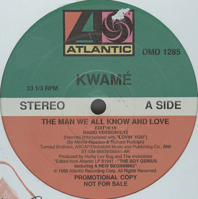 Kwamé - The Man We All Know And Love | Atlantic (DMD 1285)