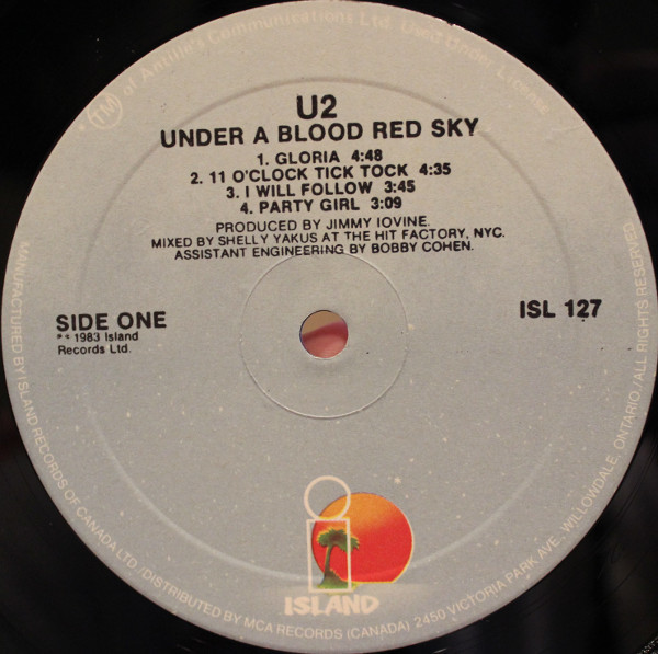 U2 - Under A Blood Red Sky [Vinyl] | Island Records (ISP 127) - 4