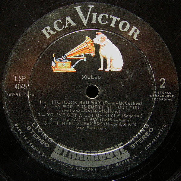 José Feliciano - Souled [Vinyl] | RCA Victor (LSP 4045) - 4