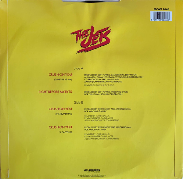 The Jets - Crush On You | MCA Records (MCAX 1048) - 2