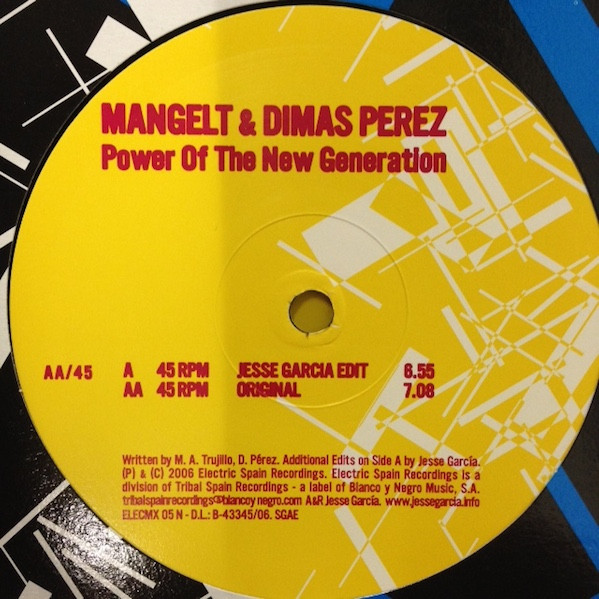 Mangelt & Dimas - Power Of The New Generation | Electric Spain Recordings (ELECMX 05 N)