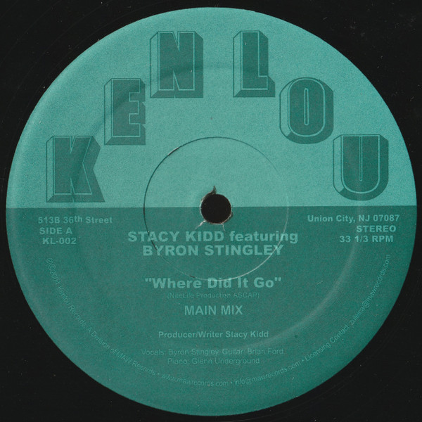 Stacy Kidd - Where Did It Go / Ancient Forest | Kenlou Records (KL-002) - main