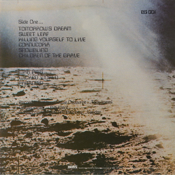 Black Sabbath - Live At Last | NEMS (BS 001) - 2