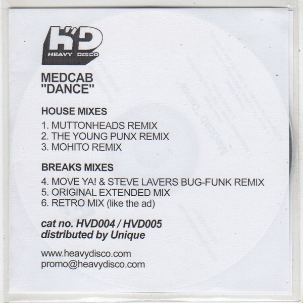 Medcab - Dance | Not On Label (HVD004/HVD005)