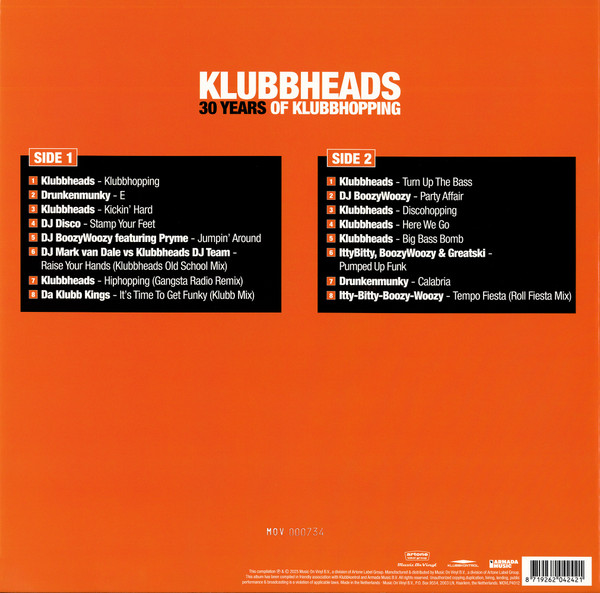 Klubbheads - 30 Years Of Klubbhopping | Music On Vinyl (MOVLP4012) - 3 Klubbheads - 30 Years Of Klubbhopping | Music On Vinyl (MOVLP4012) - 3