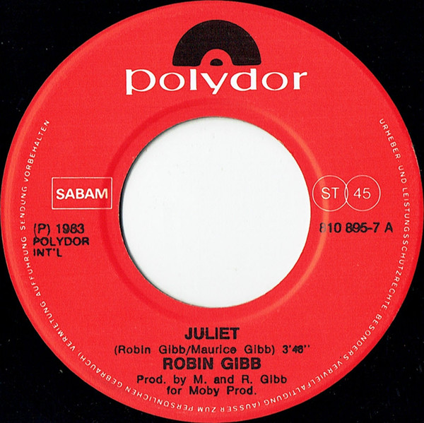 Robin Gibb - Juliet | Polydor (810 895-7) - 3