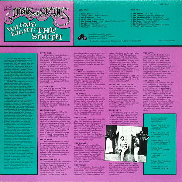 Various - Highs In The Mid Sixties Volume 8: The South | AIP Records (AIP 10014) - 2