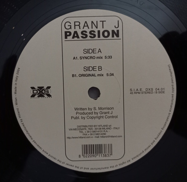 Grant J - Passion | Dance Excess (DXS 04.01) - 2